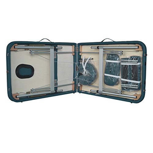 Polironeshop Europa - Camilla portátil, plegable, ligera, con funda, de aluminio, para masajes, tratamientos de estética y fisioterapia, depilación, reconstrucción y decoración de uñas, estudio de tatuajes, medicina ambulatoria, uso deportivo