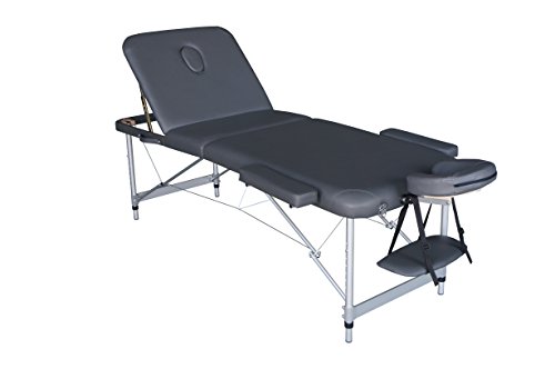 Polironeshop Europa - Camilla portátil, plegable, ligera, con funda, de aluminio, para masajes, tratamientos de estética y fisioterapia, depilación, reconstrucción y decoración de uñas, estudio de tatuajes, medicina ambulatoria, uso deportivo