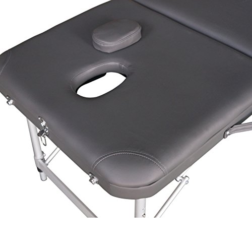 Polironeshop Europa - Camilla portátil, plegable, ligera, con funda, de aluminio, para masajes, tratamientos de estética y fisioterapia, depilación, reconstrucción y decoración de uñas, estudio de tatuajes, medicina ambulatoria, uso deportivo