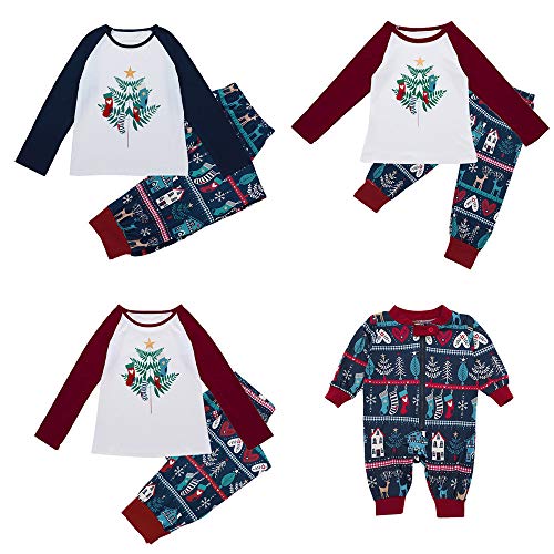 POLP niño niña Ropa Mamá papá Disfraz Navidad Bebe Traje Familiar Regalo Madre e Hijo Pijamas Familiares Disfraces Navidad Bebe Invierno Bebe Mameluco con Capucha Mono Armada Pijama Navidad Familiar