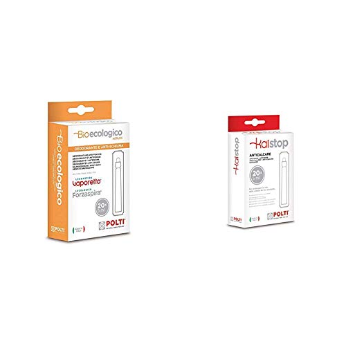 Polti Bioecologico, anti espumante y desodorante con fragancia a cítricos para Polti Lecologico y Lecoaspira + Kalstop - Anticalcáreo para aparatos con caldera, no tóxico