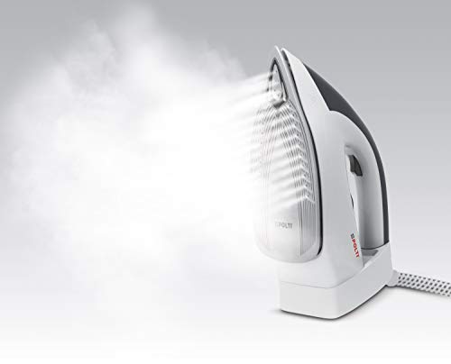 Polti PLEU0238 Vaporella Simply VS10.10 - Centro De Planchado Bomba, 6.5 Bar, Autonomía Ilimitada, Salida De Vapor De 120 Gramos/Minuto, Blanco/Gris