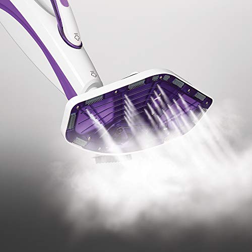 Polti Vaporetto SV440_DOUBLE Escoba a Vapor Doble función con Limpiador portátil, Mata y elimina el 99.9% * de virus, gérmenes y bacterias, Cepillo Vaporforce, 15 en 1, 1500 W, 0.3 litros, Lila/Blanco