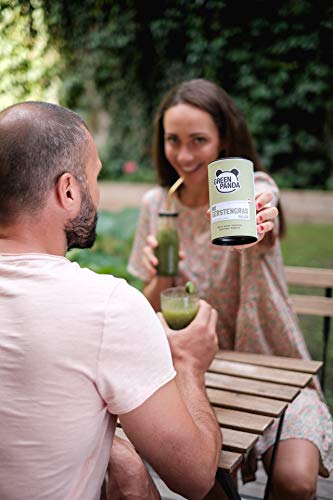 Polvo de hierba de cebada orgánica de joven, buena solubilidad, finamente molido para jugo de hierba de cebada, Polvo de hierba de cebada de cultivo biológico austríaco, probado y certificado, 125g