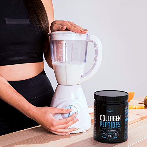 Polvo de Péptidos de Colágeno - No OGM, adecuado para la Dieta Keto, 100% Libre de Gluten - Sin Sabor (400 gramos)