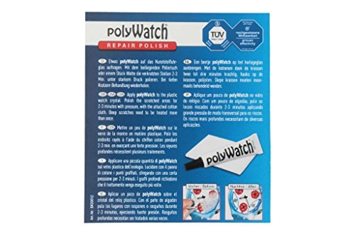 polyWatch Pasta de pulido, incluye 2 gamuzas limpiadoras