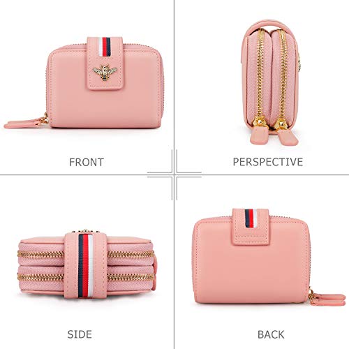 Pomelo Best Tarjetero para Tarjetas de Crédita/Visita/Monedero, Cartera de Mujer con RFID Bloqueo y 20 Compartimento Portatarjetas de protección, Regalos para Mujer