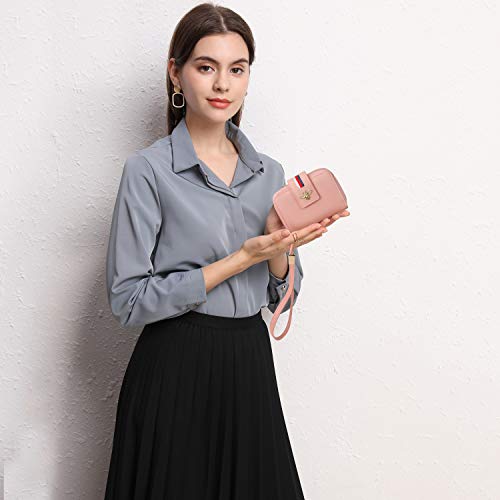 Pomelo Best Tarjetero para Tarjetas de Crédita/Visita/Monedero, Cartera de Mujer con RFID Bloqueo y 20 Compartimento Portatarjetas de protección, Regalos para Mujer