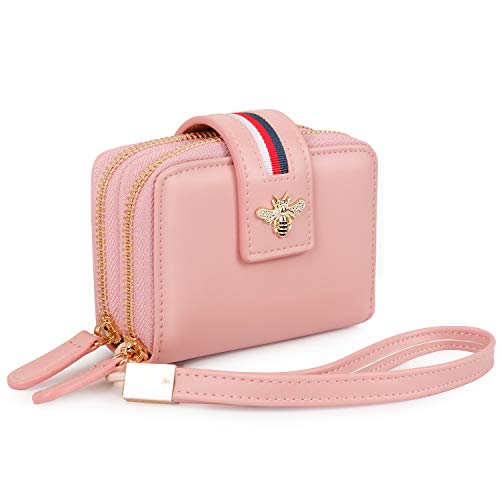 Pomelo Best Tarjetero para Tarjetas de Crédita/Visita/Monedero, Cartera de Mujer con RFID Bloqueo y 20 Compartimento Portatarjetas de protección, Regalos para Mujer