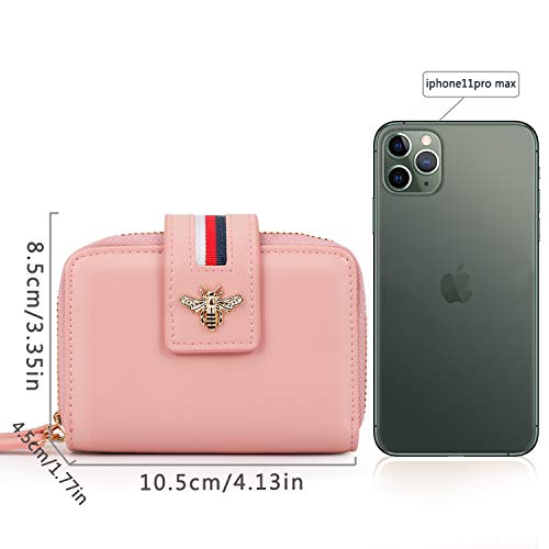 Pomelo Best Tarjetero para Tarjetas de Crédita/Visita/Monedero, Cartera de Mujer con RFID Bloqueo y 20 Compartimento Portatarjetas de protección, Regalos para Mujer