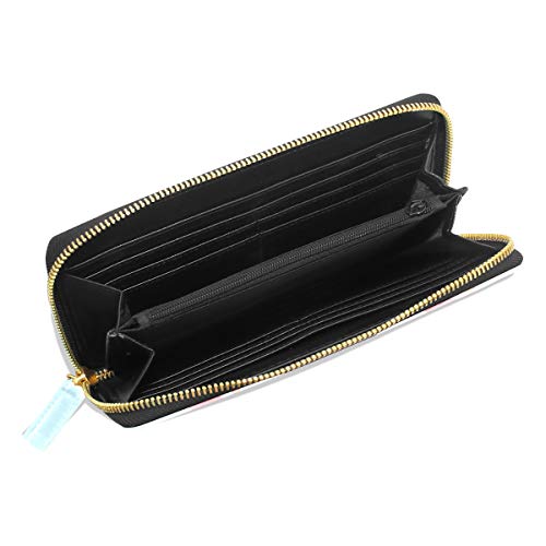 Pomelo Comida de verano Pasaporte largo Embrague Monederos Cremallera Monedero Bolsa Bolso Organizador de dinero Bolsa Titular de la tarjeta de crédito para dama Mujer Chica Hombre Regalo de viaje