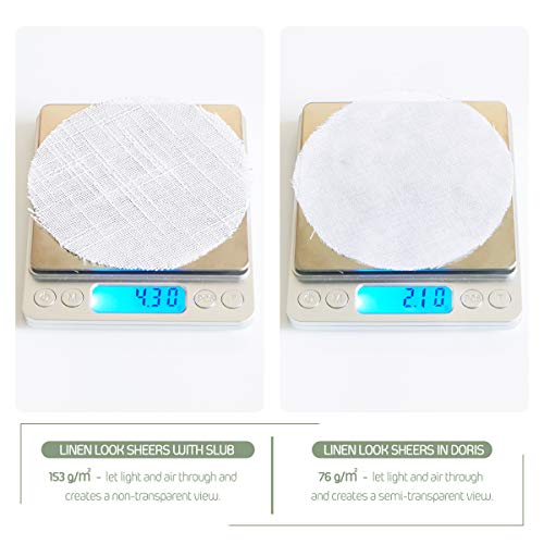 PONY DANCE Cortinas Visillos para Ventana Dormitorio 100% de Pliéster con el Flexible Tejido de Color Blanco 210 CM de Largo 254 CM de Ancho, 1 Unidad