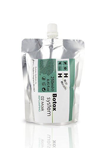 Pop Italy Mascarilla capilar al Botox Rellenante Antienvejecimiento con exclusivo Botox Replumping System - 250 ml