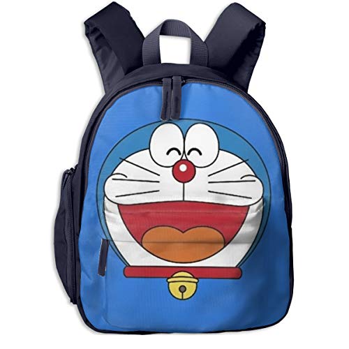 Popular Doraemon Mochila Escolar, Bolsa de Viaje de Lona Universal para niño y niña Azul Marino Talla única