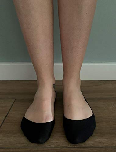 POPYS 6 Pares Calcetines cortos Mujer, Calcetines invisibles Mujer Transpirantes… (Negro)