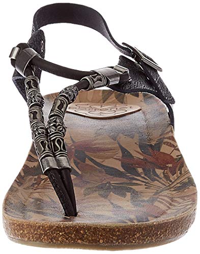 Porronet Dafne, Sandalias Planas, Bios para Mujer, Negro, 41 EU