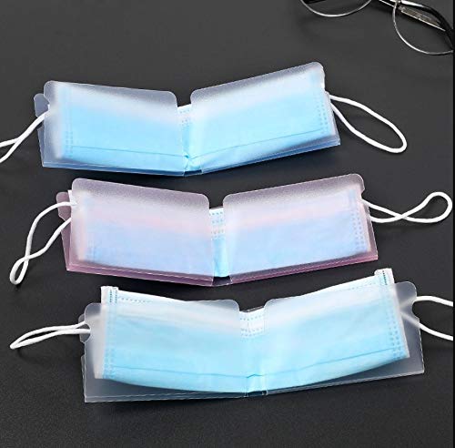 PORTA MASCARILLA Rosa Light, Azul Light , Blanco (SET DE 3)