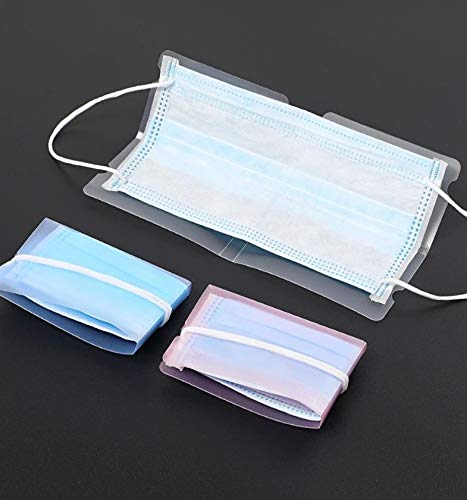 PORTA MASCARILLA Rosa Light, Azul Light , Blanco (SET DE 3)