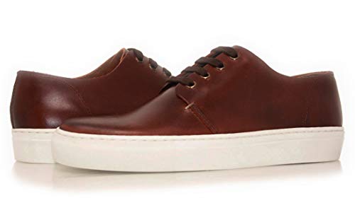 PORTMANN - Zapatillas de Lona de Piel Encerada para Hombre | Zapatillas clásicas Suaves para Hombre | Zapatillas de caña Baja | Calzado de Calidad Fabricado en Portugal, Color Marrón, Talla 45 EU