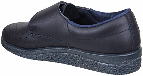 Postigo 1 -Zapato Sanitario Anatómico Velcro Piel Unisex (38 EU, Azul)