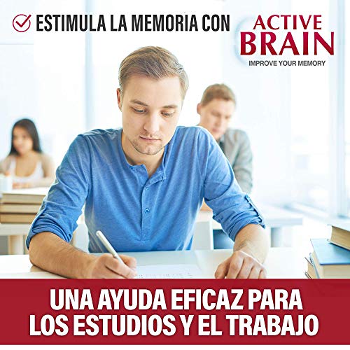 Potente Nootrópico Natural | Aumenta la Concentración y Capacidad de Estudio y Trabajo | Ginkgo Biloba + Taurina + Zinc + Vitamina B12 y B5 | Potencia la memoria | Aporta Vitalidad | 60 cápsulas