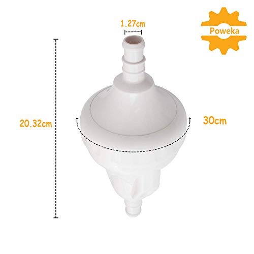 Poweka G52 Válvula de Repuesto para Robot Limpiafondos Piscina Polaris 180 280 380 con G53 Mecanismo de Engranaje G57 Collar