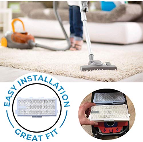 Poweka SF-HA50 HEPA Airclean 50 Filtro compatible con aspiradoras Miele Complete C3 C2 Compact C1 C2 S8340 S6240 S5211 S8000 S6000 S5000 S4000 2 2pc