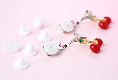 Powerking Pendientes para niñas, Pendientes para niñas y bisutería Pendientes y Princesa Viste a Jugar Aretes para niños, 12 Pares, Flamenco