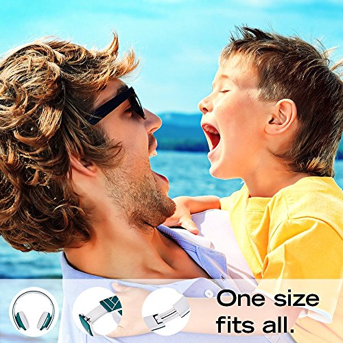 PowerLocus P2 – Auriculares Bluetooth inalambricos de Diadema Cascos Plegables, Casco Bluetooth con Sonido Estéreo Micro SD/TF, FM con micrófono y Audio Cable para Movil, PC, Tablet - Azul