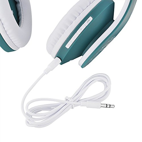PowerLocus P2 – Auriculares Bluetooth inalambricos de Diadema Cascos Plegables, Casco Bluetooth con Sonido Estéreo Micro SD/TF, FM con micrófono y Audio Cable para Movil, PC, Tablet - Azul