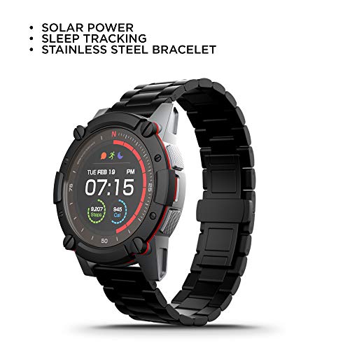 PowerWatch 2 Premium Edition - Reloj inteligente, Reloj Deportivo, Carga Solar/Termoeléctrico, Control de Rendimiento, Medición de Temperatura Corporal, GPS y Altitud, iOS y Android