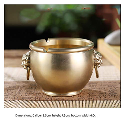 Práctico Cenicero Grande a Prueba de Viento al Aire Libre for los Cigarrillos Cenicero for Patio de Mesa de Cobre de la Cenicero for/Home/Oficina/Regalo Cubierta Cenicero