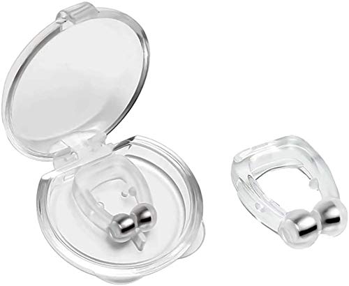 Prechkle Clip Nasal Magnético Anti-Ronquidos, Tapones para Fosas Nasales para Dejar de Roncar, Facilitar la Respiración y Dormir Cómodo, 3 Piezas