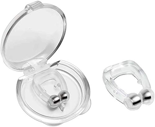 Prechkle Clip Nasal Magnético Anti-Ronquidos,Dejar de roncar,Solución de Dilatador Nariz Antirronquidos Natural y Reutilizable, Facilitar la Respiración y Dormir Cómodo, 4 Piezas.