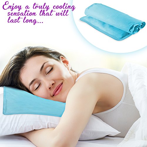 Premium Almohada de Gel Fresco, Almohada de Enfriamiento, 55x30cm - Suave, Sin Olor, Sin Relleno de Agua| Mejora el Sueño, Dolor de Espalda, Dolor de Cuello, Migrañas, Noches Calurosas de Verano.