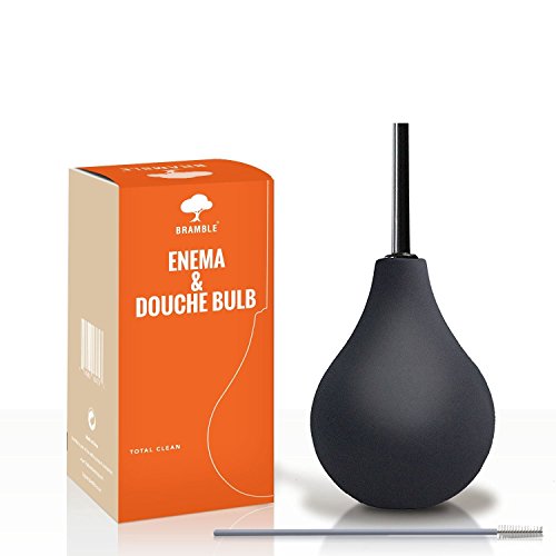 Premium Enema Medico Bulbo de Silicona +cepillo de limpieza - sin BPA - Ducha Médica, Seguro para el lavado anal y vaginal - Limpieza Rectal, Forma rápida de aliviar el estreñimiento.