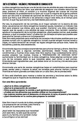 Preparación de Comidas Keto: Recetas Cetogénicas Bajas en Carbohidratos para Quemar Grasa, Perder Peso y Mejorar la Salud - Ahorra Tiempo y Dinero con ... Keto para Principiantes (Dieta Cetogénica)