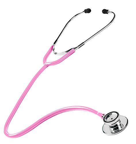 Prestige Medical S108-HPK - Estetoscopio con doble cabezal, color rosa intenso