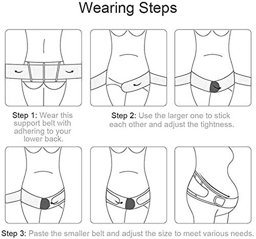 PRETTY SEE Ceinture de maternité soutien grossesse Respirant Bande de ventre Réglable Abdominal Support dos pelvien, pour une utilisation prénatale et post partum