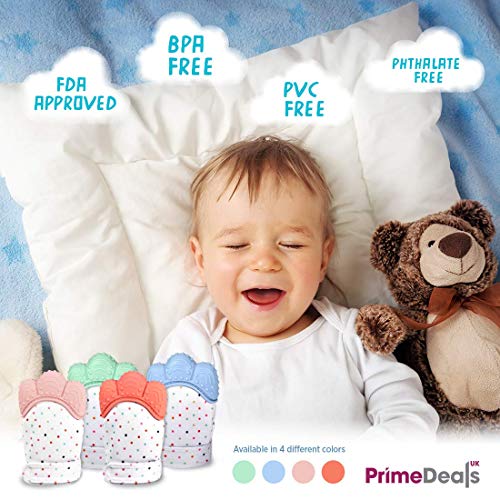 Prime Deals! Manopla de Dentición Para Bebés de Calidad Superior (Azul Hielo)