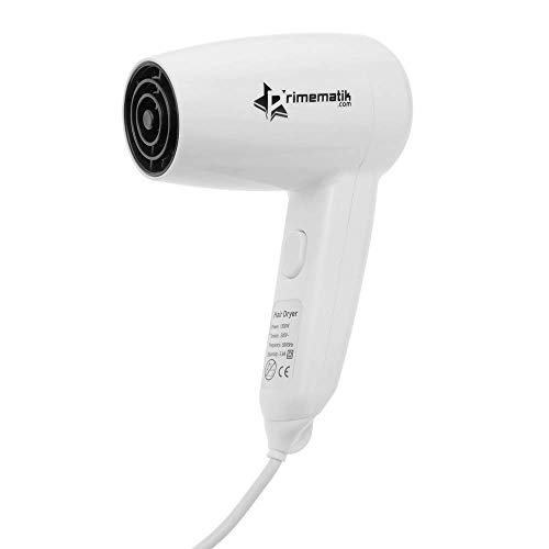 PrimeMatik - Secador de Pelo con Soporte de Pared. Secapelos de Hotel de 1300W