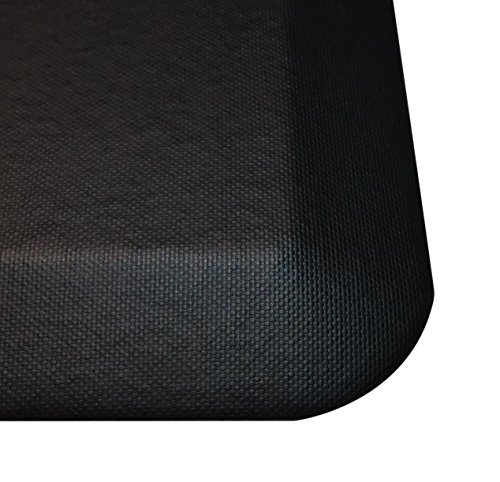 Prism Alfombrilla Antifatiga Cocina, Escritorio de Pie, Puestos de Trabajo y DJs: Diseño Único Que Reduce el Dolor y la Presión en Las Articulaciones Corporales (Negro)