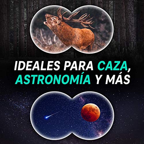 Prismáticos 10x50 Slokey – Binoculares Largavista Profesionales, de Largo Alcance y Potentes para Adultos. Ideales para Caza, Astronomía, Observación de Aves y Camping. Incluye Funda, Correa y Gamuza