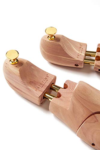 Pristine Hormas para Zapatos de Hombre de Cedro Rojo de Primera Calidad - Ensanchan, Reducen las Arrugas y Mantienen tu Calzado en Forma (EU43-44, 1 Par)