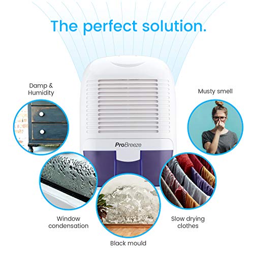 Pro Breeze PB-03-EU - Deshumidificador mini de aire 1500 ml, compacto y portátil