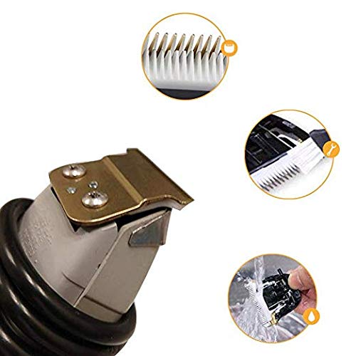 Pro T Outliner Cuchillas de Cerámica para Recortadora de Cabello Cuchillas de Cortapelos de Repuesto # 04521 - Poweka Compatible con Andis T Outliner Recortadora (Oro)