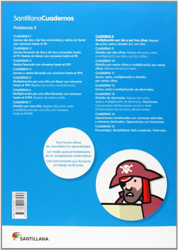 PROBLEMAS 8 SANTILLANA CUADERNOS - 9788468013053