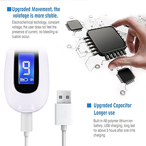 Profesional de máquina para eliminar manchas lunares, manchas de edad sin hemorragia de tatuajes con la exhibición del LED , para la piel con el punto Mole del tatuaje, carga del USB