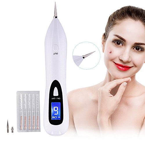 Profesional de máquina para eliminar manchas lunares, manchas de edad sin hemorragia de tatuajes con la exhibición del LED , para la piel con el punto Mole del tatuaje, carga del USB