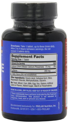 Prolab - Cápsulas de cafeína (100 unidades)